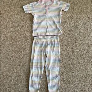 The Beaufort Bonnet Company Pastel Striped Pajama Set